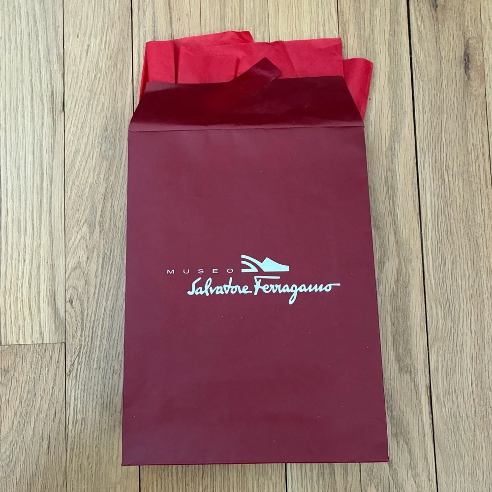 Vintage Luxury Brands Gift Bags, Ferragamo, Ralph Lauren, Scaasi, 80’s/90’s